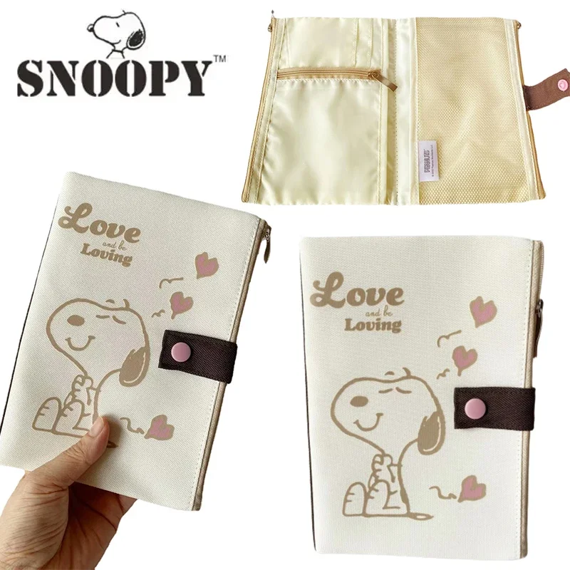 

Snoopy Storage Bag Anime Student Document Filing Bags Cartoon School Office Multifunctional Storage Bags Stationery Accessories