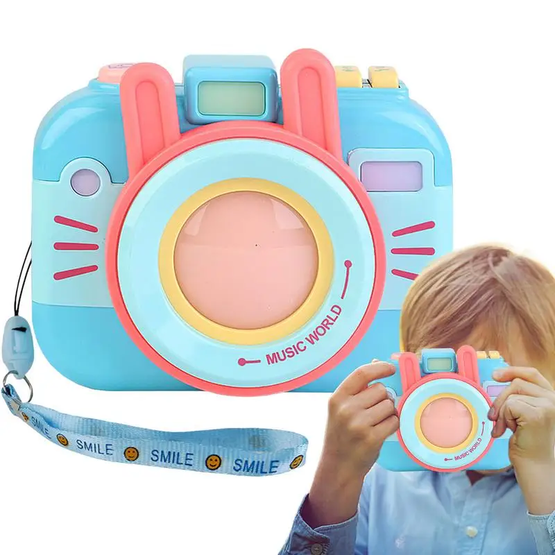 Toy Camera Simulated Cartoon Camera With Colorful Design Colorful Interactive Toddler Camera Multi-Functional KidsCamera For