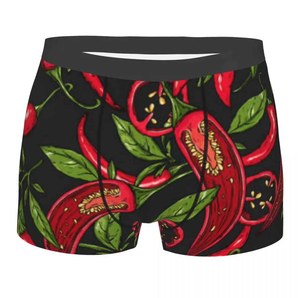 Underwear Men Boxers Mexican Hot Pepper Chili Boxer Underwear Male Underpant Boxershort Homme