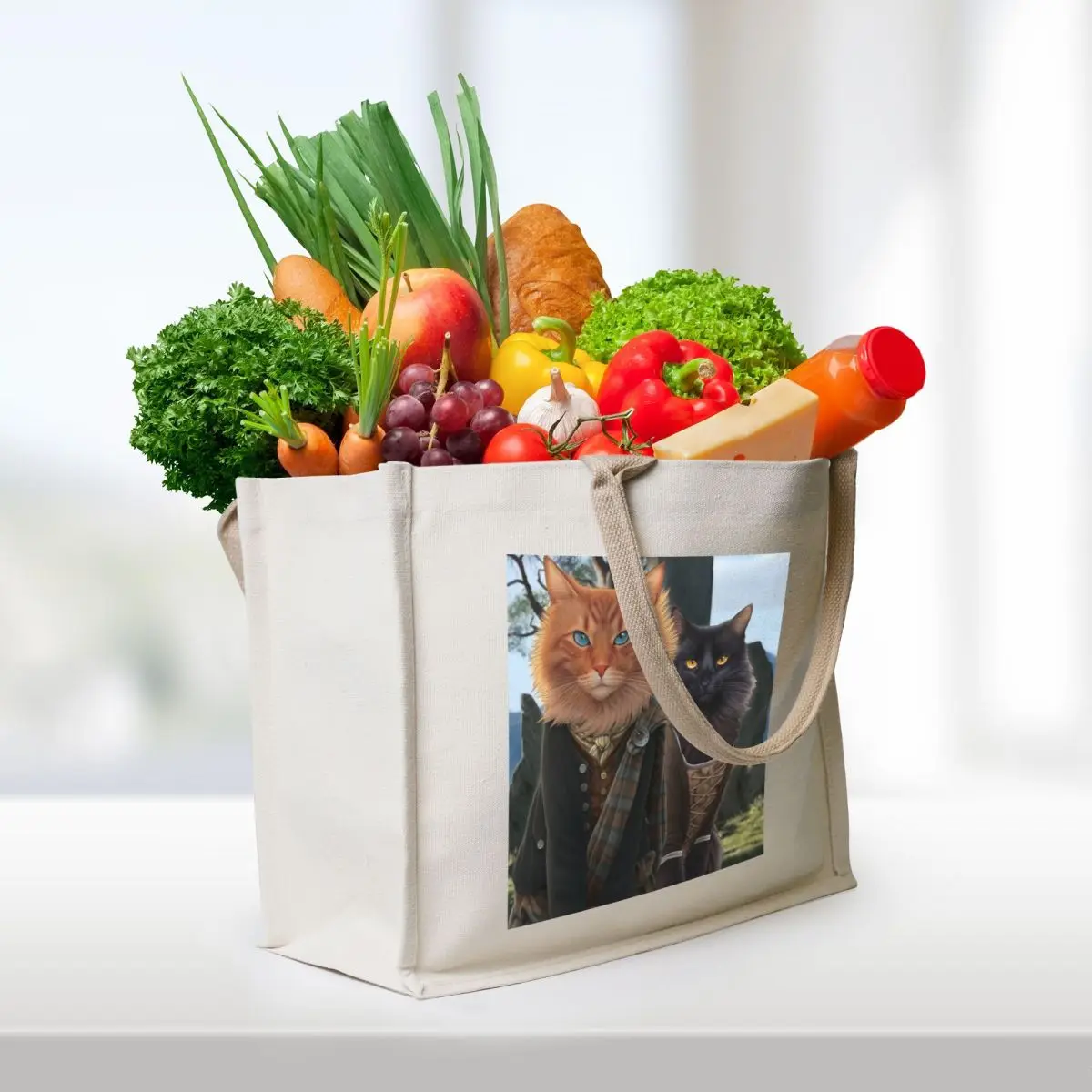 Meowtlander Tote Bag tote bag women cute tote bag canvas bags
