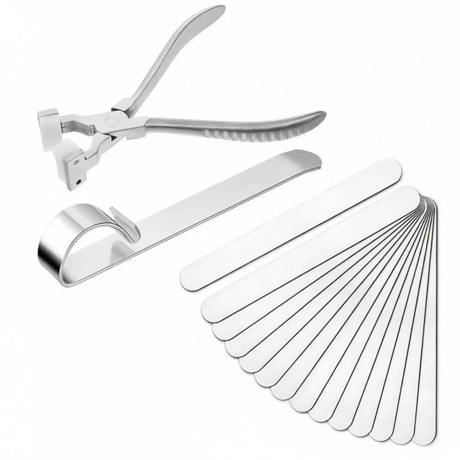 Bracelet Bender Tool Kit Bangle Shaping Plier with Metal Strip for DIY Craft Ring Maker