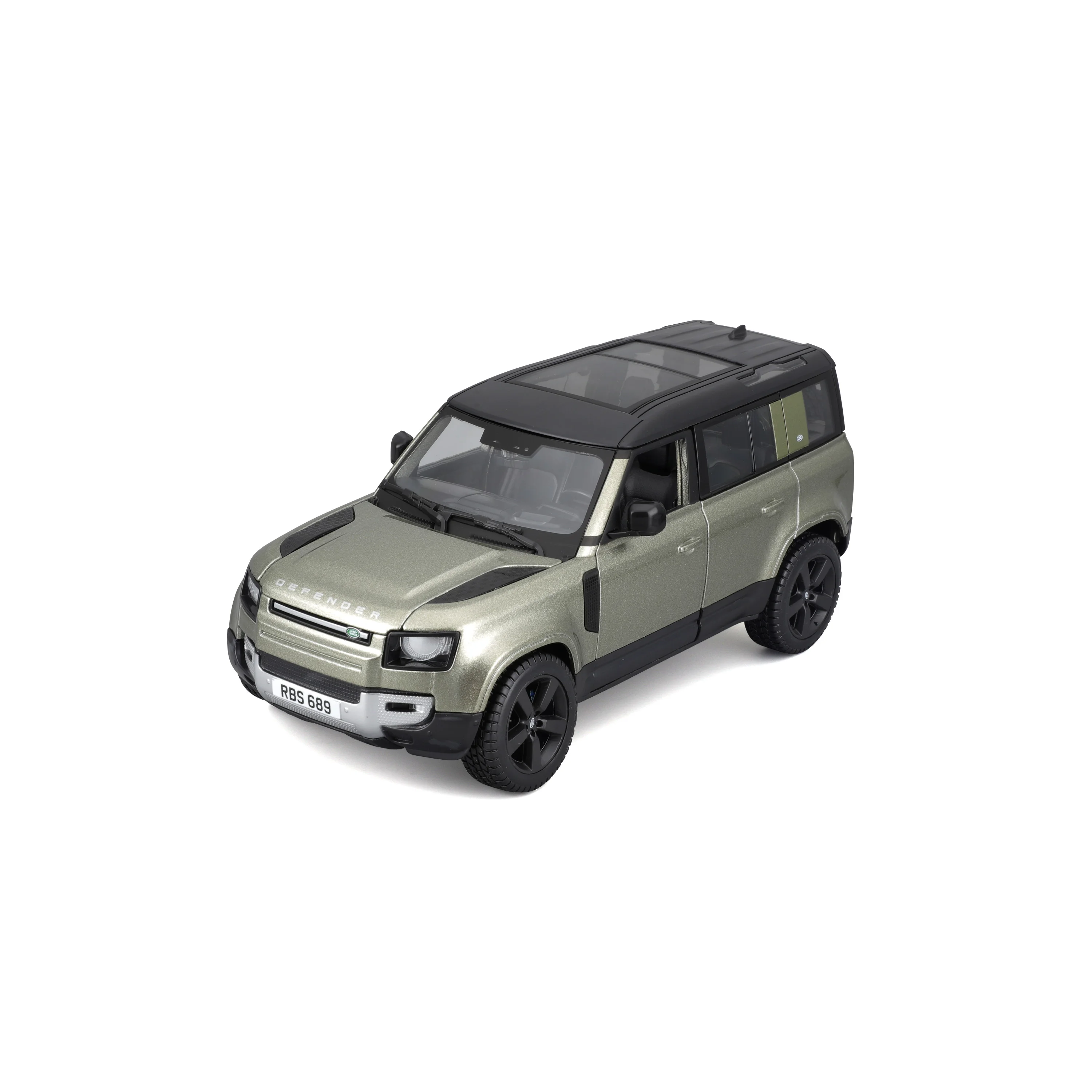 Bburago 1:24 2022 Land Rover Defender 110 Die Dasting Alloy Car Model Art Deco Collection Toy Gift Factory Authorization