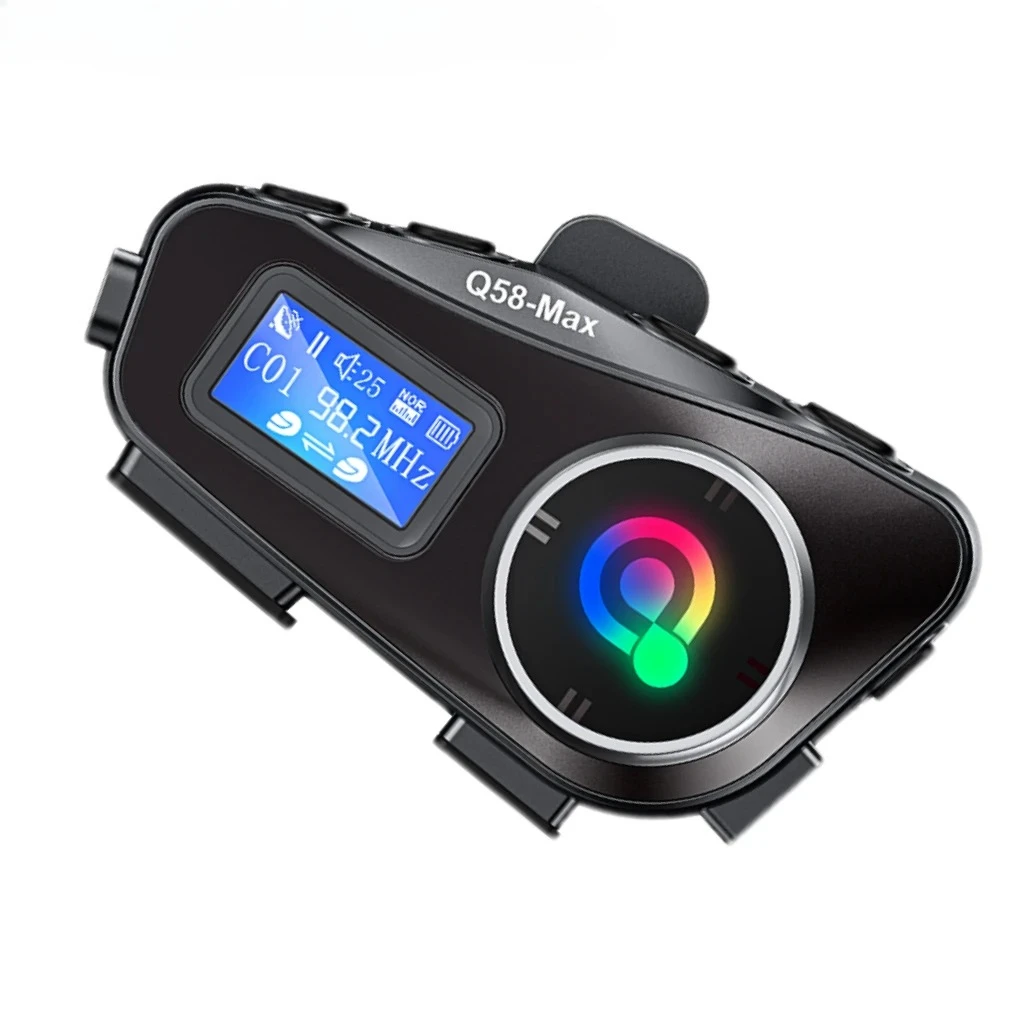 Q58 MAX Helmet Intercom Motorcycle BT Headset Supports Music Sharing Multi-Scene Hybrid