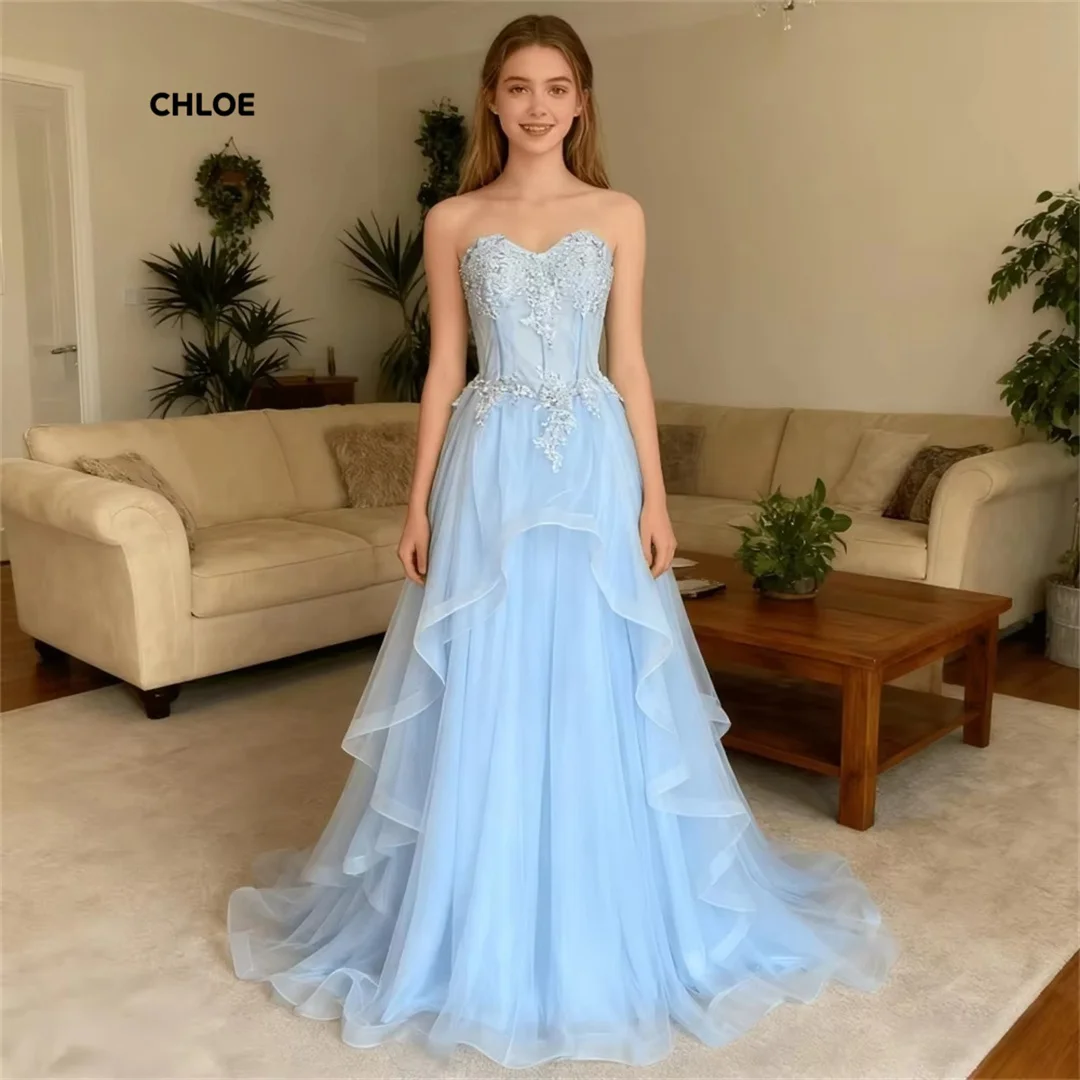 

Customized Tailor-made Dresses for Special Occasions Line A Evening Luxury Dress 2025 Off the Shoulders Sleeveless Elegant Gowns