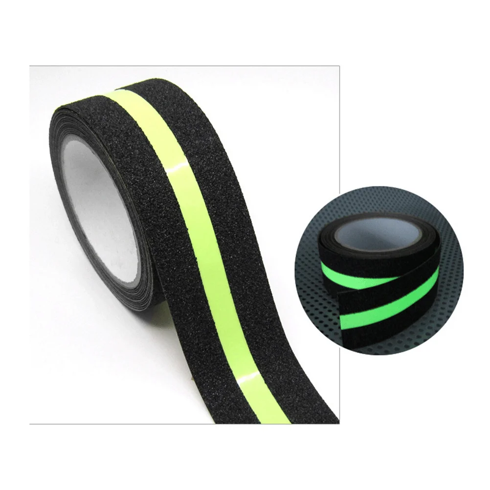 المضادة للانزلاق الشريط مضيئة متجمد سطح عدم الانزلاق تحذير ملصق ليلة درج السلامة الممشى لاصق قبضة شريط الاحتكاك #3