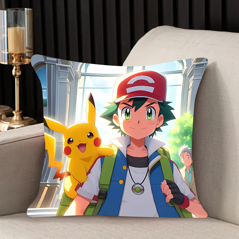 

Pillow Cover Pikachu Birthday Wedding Gifts 50x50 Cushions Covers Dakimakura Throw Pillows iving room Pillowcase Cute Home Decor