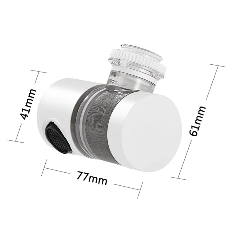 Sistema de filtragem e pressurização de água A69M-Tap com 360 °   Filtro de torneira universal giratório bico à prova de respingos