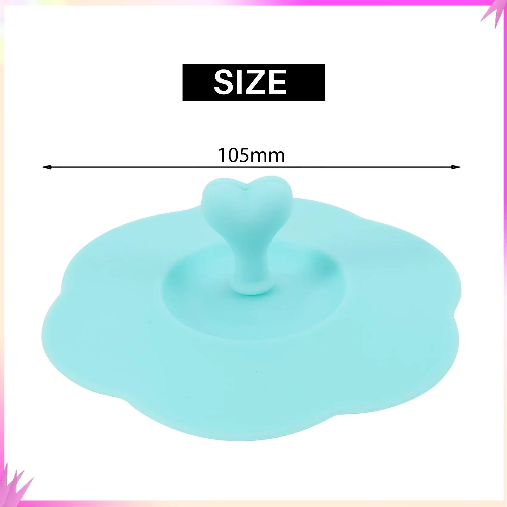 

B50C Silicone Glass Cup Covers,6Pcs Silicone Cup Lids Reusable Anti-Dust Cup Covers Cute Coffee Tea Mug Cover For Drinks