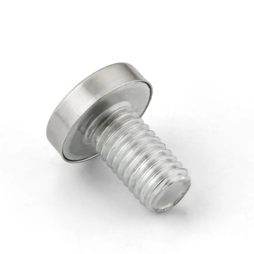 ตะปูโฆษณาสแตนเลส 4 ชิ้น สีเงิน/ทอง/ดำ สำหรับยึดแผ่นอะคริลิก แข็งแรง ทนทาน ป้องกันสนิม