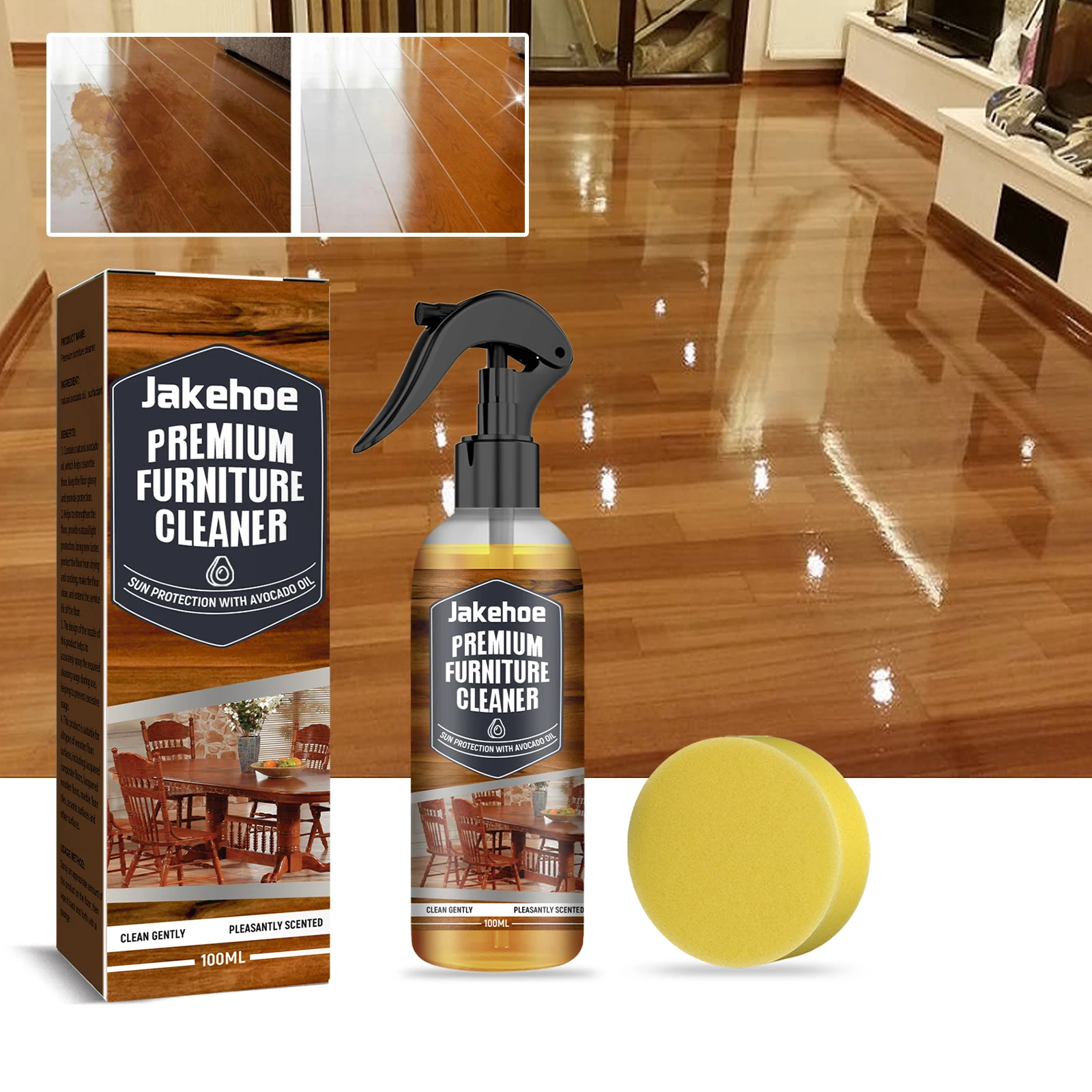 Natural Beeswax Spray Beeswax Furniture Polish Wood Seasoning Beewax For Furniture, Floor, Tables, Cabinets