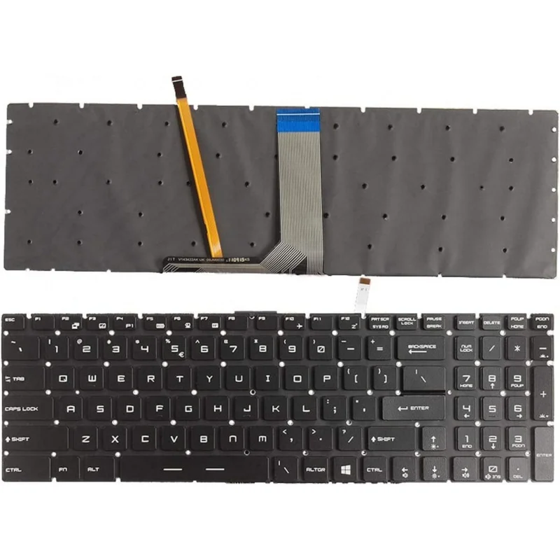 

Новая цветная клавиатура с подсветкой (US) для MSI GP63 Leopard 8RD 8RE GP73 Leopard 8RD 8RE