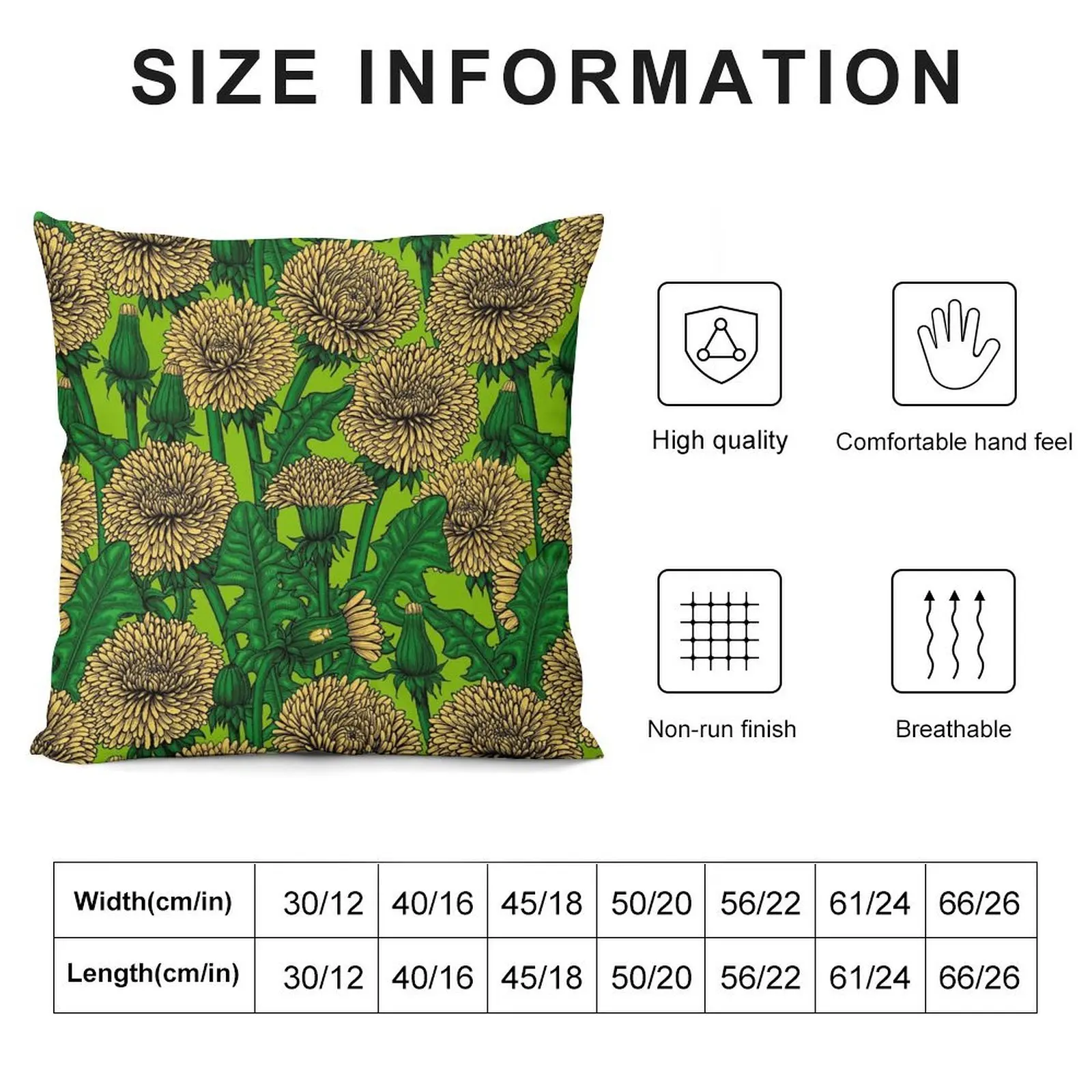 Dandelions Throw Pillow Pillowcases Cushion Covers Sofa Sitting Cushion Christmas Pillow Christmas Throw Pillows Covers pillow