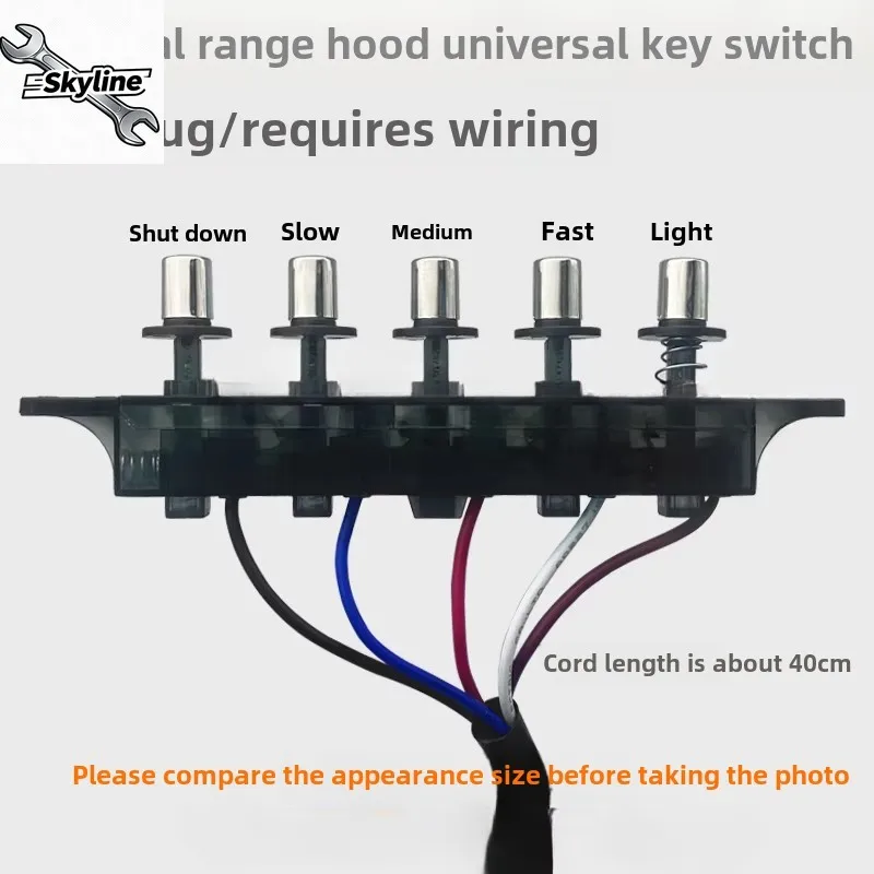Range Hood Switch Keypad Universal Accessory 5 Keys Switch Control Board