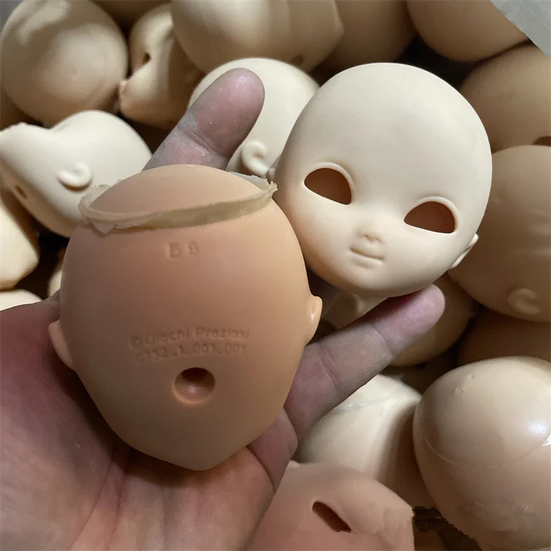 1/8 Bjd Doll Head Without Makeup Doll Head Multi Joints Movable Body Accessories Girls Makeup Practice Toys