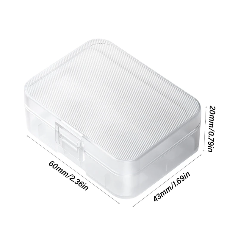 Battery Storage Case for 18500 Batteries Container Protect Your Batteries, Prevent Short Circuits and Dust Storage Case H7JF