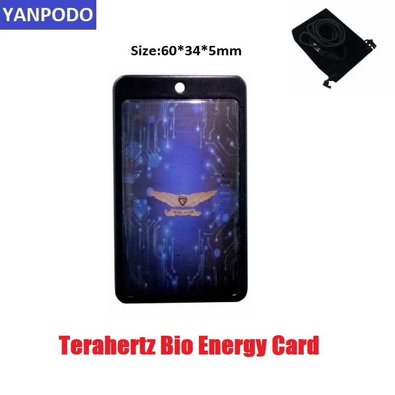 Tarjeta Cuántica Terahertz THZ Bio Energy – Versión 8.0 – Colgante De Resina Con Silicona Suave – Tamaño 60x35 Mm – No Es Piedra Preciosa – Producto De China