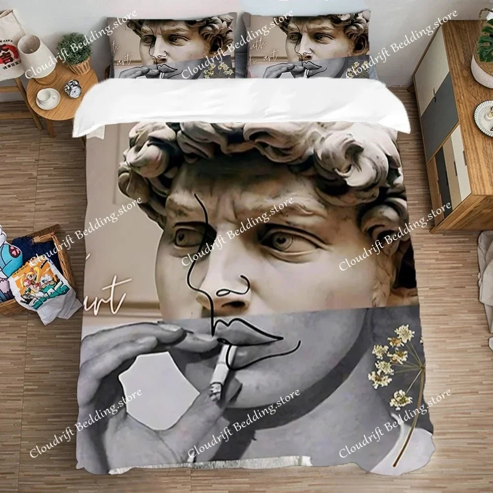 

Queen Bed Comforter Sets Dadaism Bedding Set Double Size Duvet Covers Quilt Cover Set Art Pillowcase Fashion Linen Home Textile0