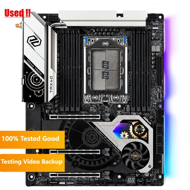 ASRock Motherboard TRX40 Taichi With AMD Ryzen Threadripper sTRX4 TRX40 Max 256GB DR4 ATX