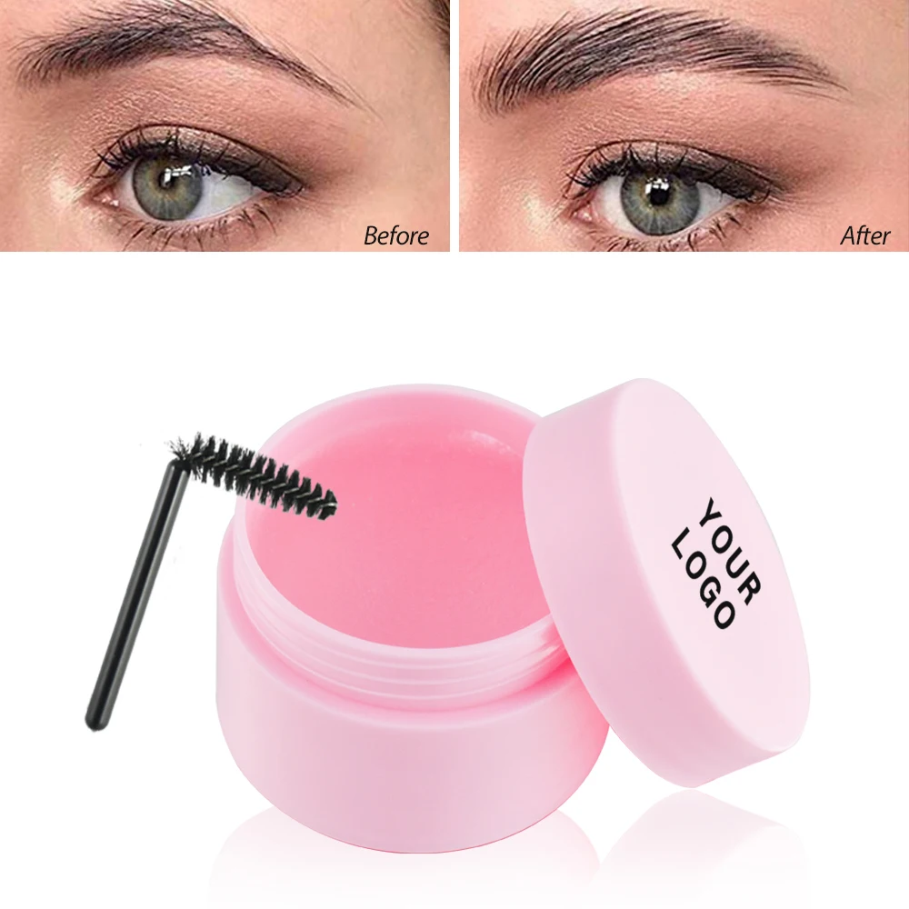 30 g Private Label Augenbrauenseife, individuelles Logo, Augenbrauenformung, weiches Seifengel, großes Fassungsvermögen, Augenbrauenwachs, wasserfest, Natur-Make-up, vegan