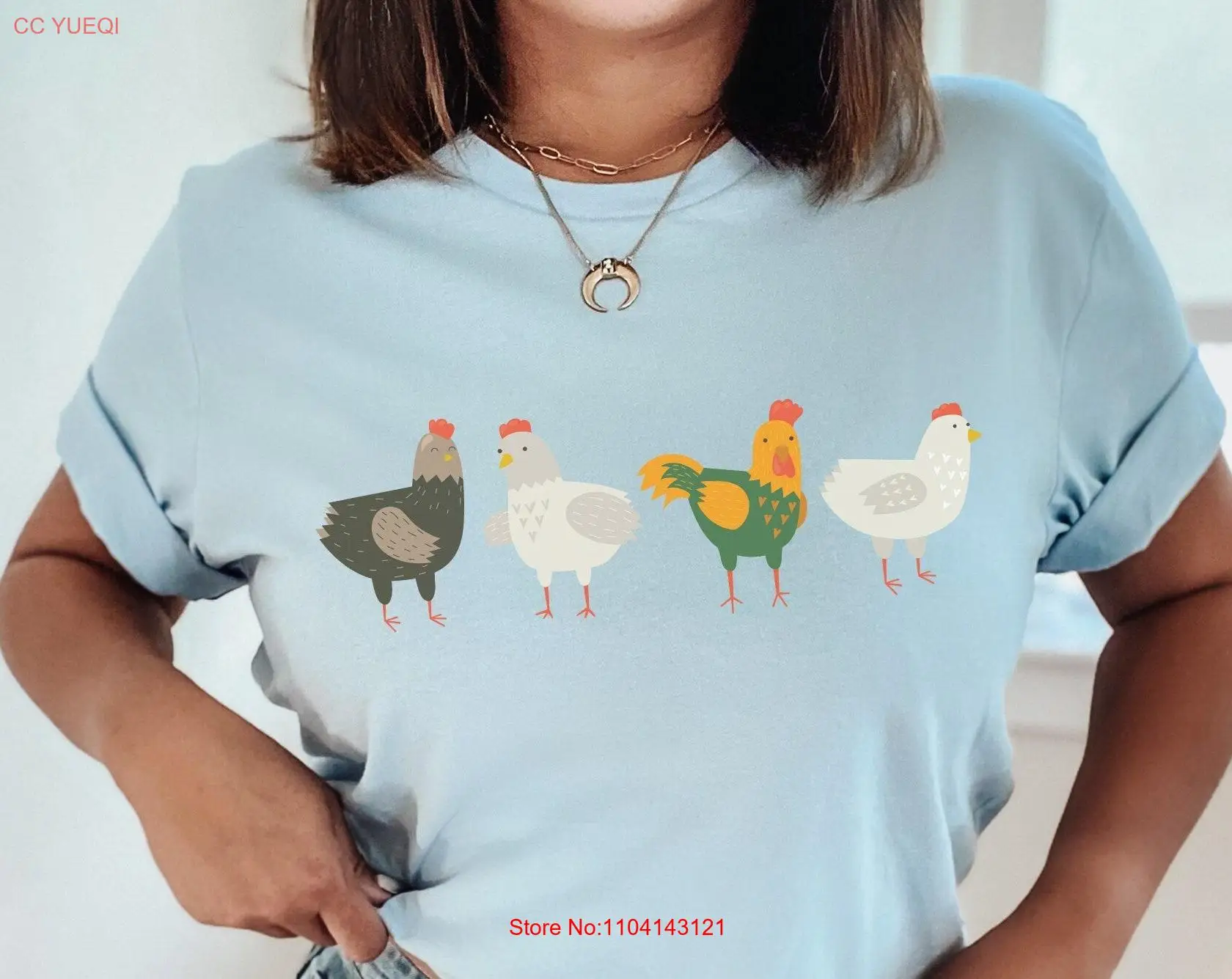 Chicken T Shirt Farm Girl Lover Mama Hen Mother funny farmer long or short sleeves