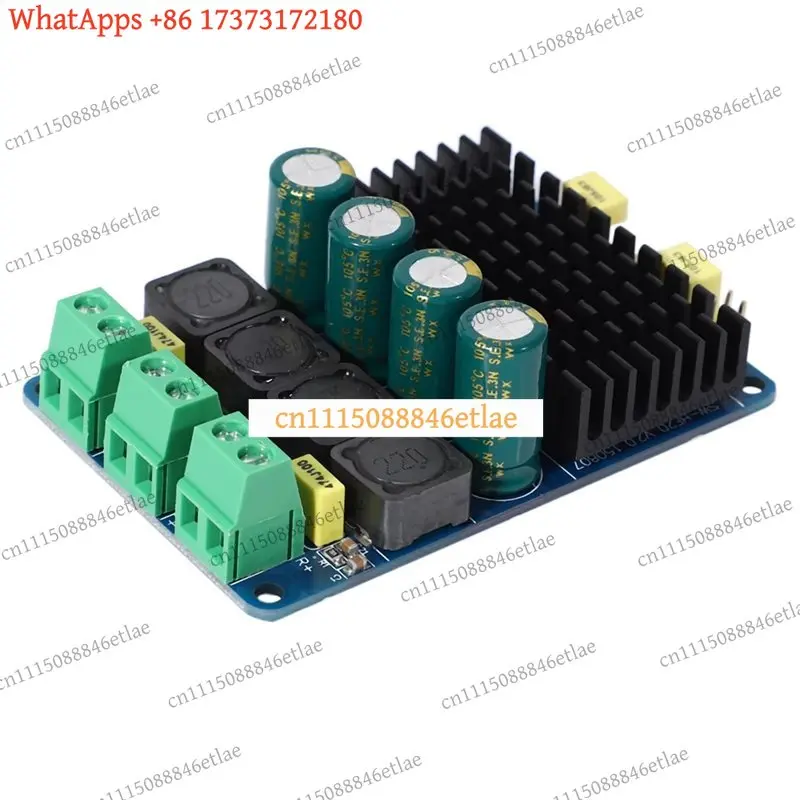 k3 TDA7498 Stereo Amplifier Board 2x50W @ 4Ω Class-D 12-24V DC Input BTL Mode with Heatsink for DIY Audio Speaker