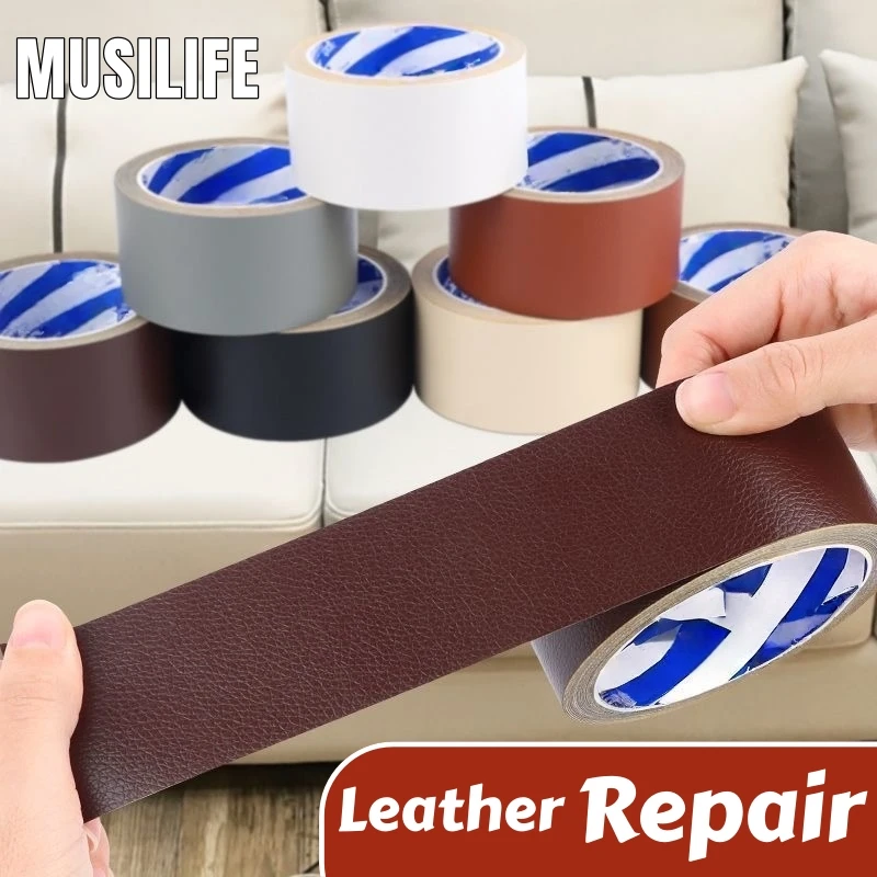 

Leather Repair Patch for Furniture Sofa Car Seats Chair Couch Repair PU Leather Tape Self Adhesive Waterproof Sticker DIY Supply