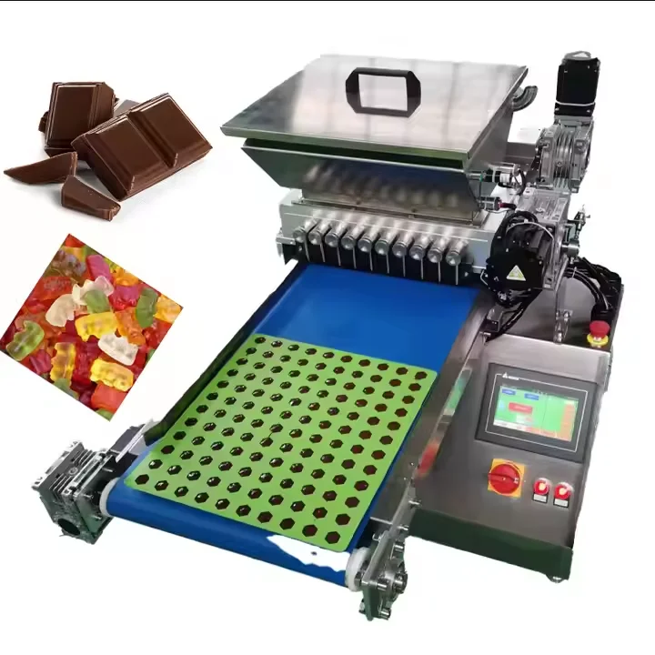 Stainless Steel Mini Jelly Maker Gummy Automatic Production Part Fruit Jelly Bean Gummy Candy Bear Depositor Make Machine