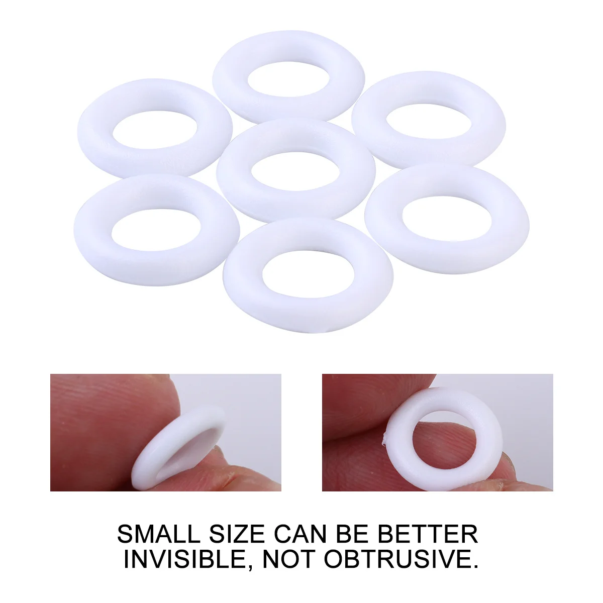 

800Pcs Roman Rings for Curtain Heavy Duty Metal Curtain Rings Smooth Glide No Noise Hanging Ring for Home Decor