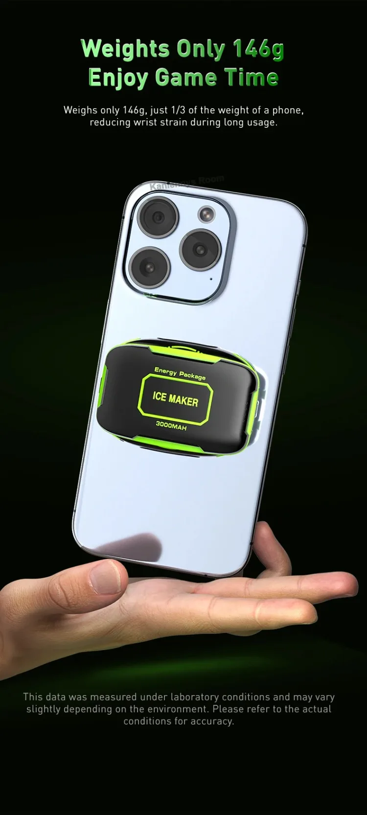 NEW JS85 Phone Silent Cooler Semiconductor Magnetic/ Back-clip Ice Freeze Cooling Radiator with 3000mAh Battery 3 Gears Display
