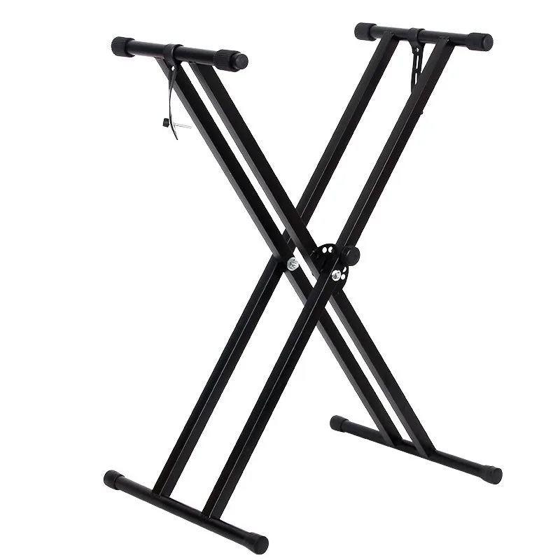 Double Tier X-Style Keyboard Stand Heavy Duty for 61 88 Key Electric Piano