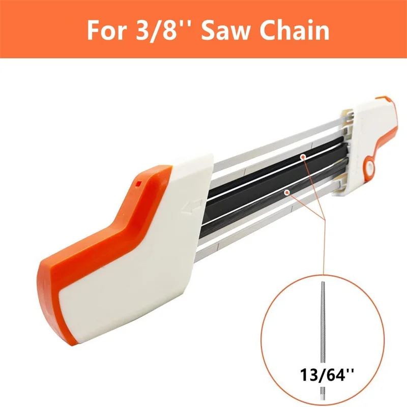 2in1 Metal Easy Chainsaw File Chain Sharpener Kits 4.0/4.8mm For Stihl 325