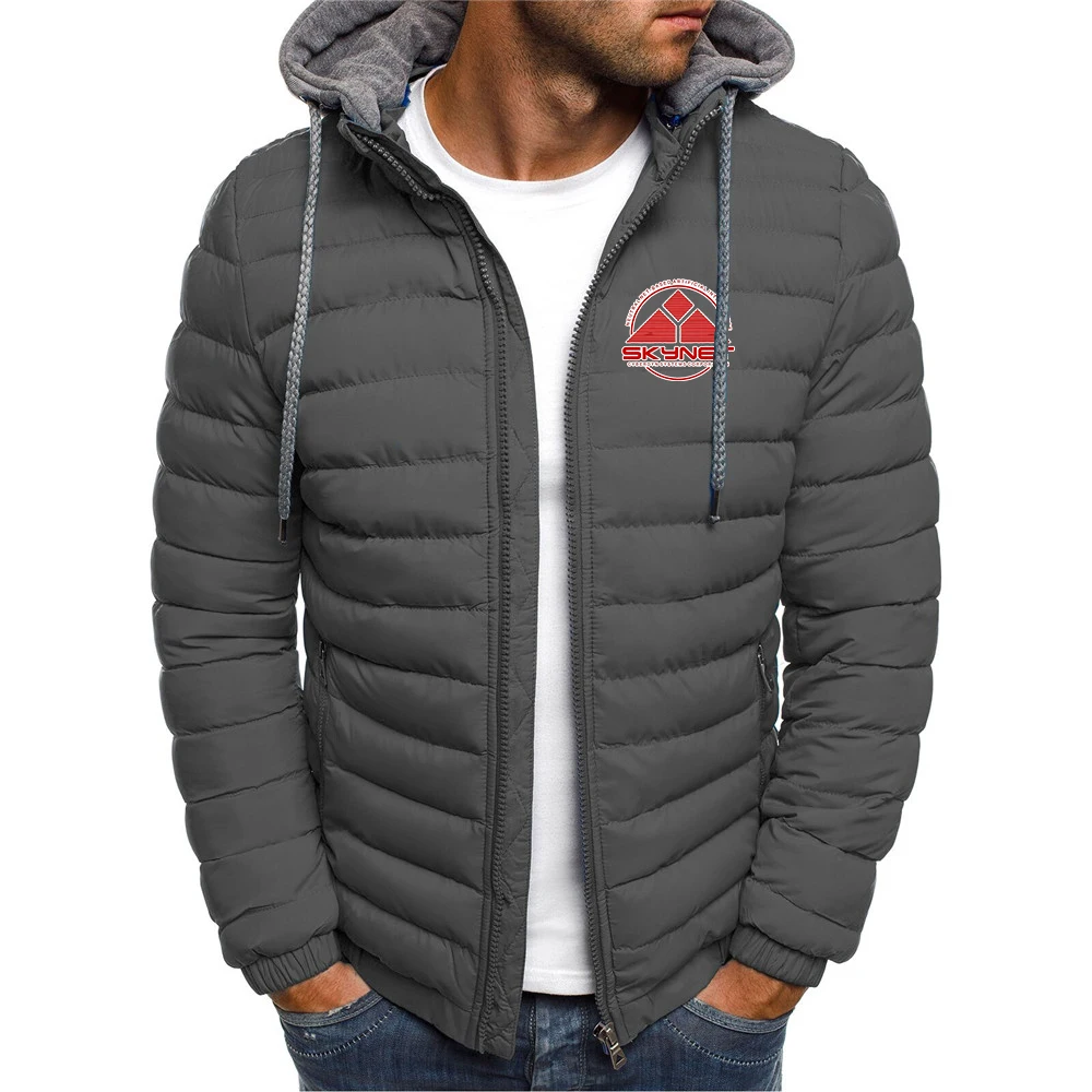 Skynet Graphic men's multi-color hooded sweatshirt is suitable for the winter season and features a simple design hoodies jacket