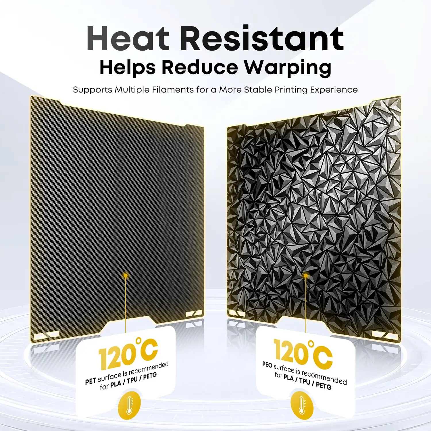 For Bambu Lab A2L H2C Build Plate 335x325mm Resistant to High Temperatures Easy Installation Durable Wear-Resistant PEI PET PEO