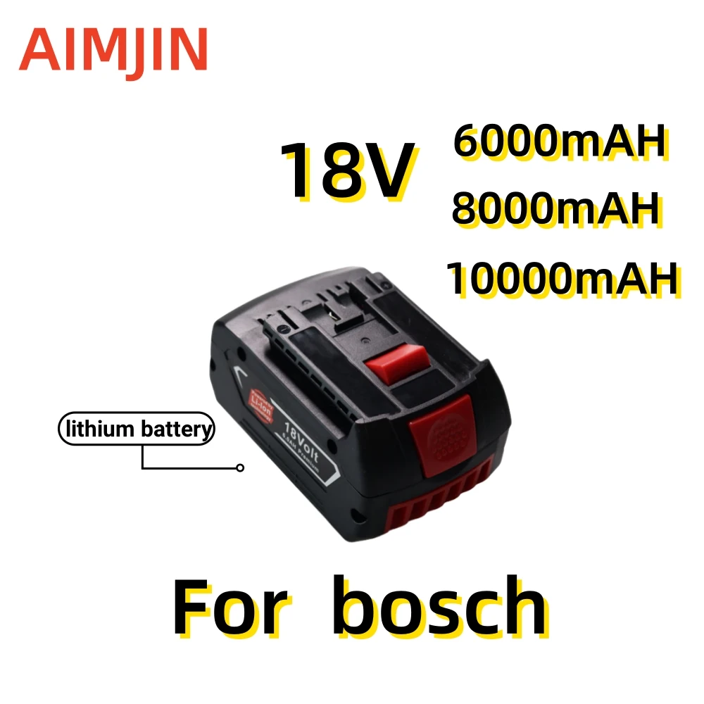 

18V Battery 6.0Ah for Bosch Electric Drill 18V Rechargeable Li-ion Battery BAT609, BAT609G, BAT618, BAT618G, BAT614