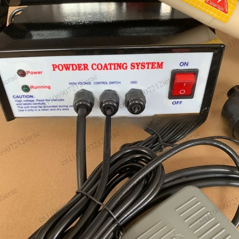 Mini Portable Electrostatic Spraying Unit PC03-5 Step Adjustable Static Voltage 30~50KV Small Powder Coating Spray Equipment