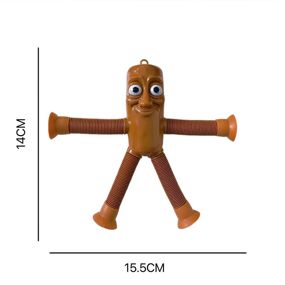Kinder Saugnapf Spielzeug Pop Tubes Brainrot Tier Tung Sahur Tralala Teleskop Rohr Spielzeug Anti-stress Squeeze Spielzeug Geschenk