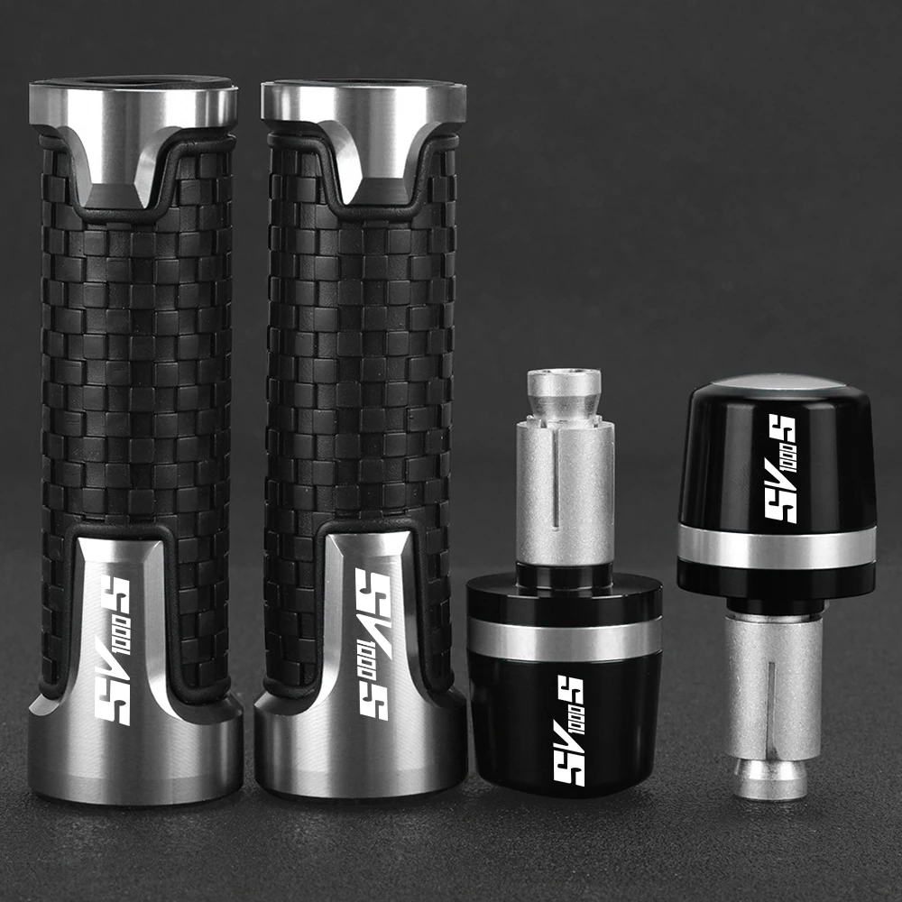 

Motorcycle For SUZUKI SV 1000S SV1000S SV1000 2003-2007 2006 2005 accessories 7/8" 22MM Handlebar Grips Handle Bar Cap End Plugs