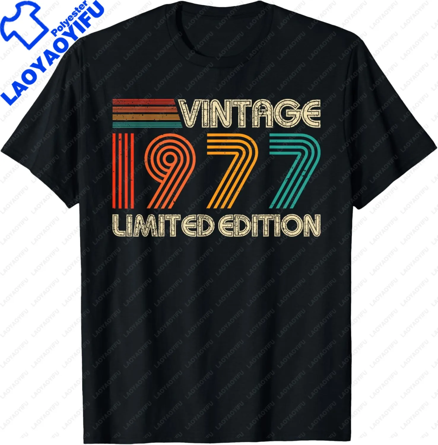 Jahrgang 1977. Alle Originalteile. T-Shirt Unisex Sommer Streetwear Tops Casual T Shirt für Mann Camisas – Detail 4