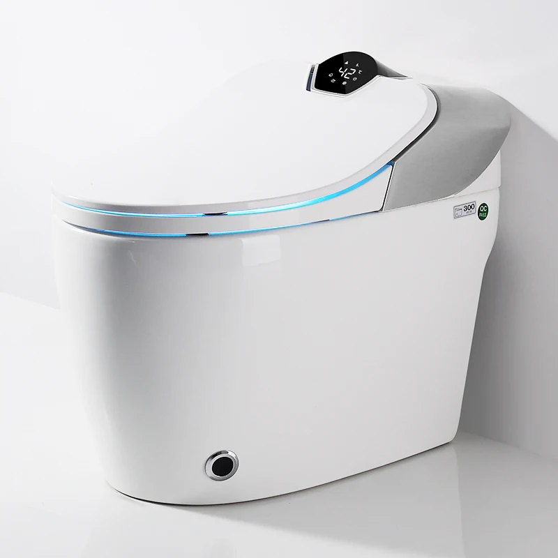 Intelligent electric toilet with self-cleaning spray nozzle bathroom automatic flush smart toilet