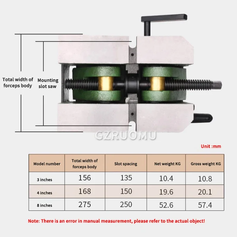 3 Inch Milling Machine Vise Vertical Horizontal V-Shaped Flat Pliers Cylindrical Center Vice Machine Clip Round Tubular Object