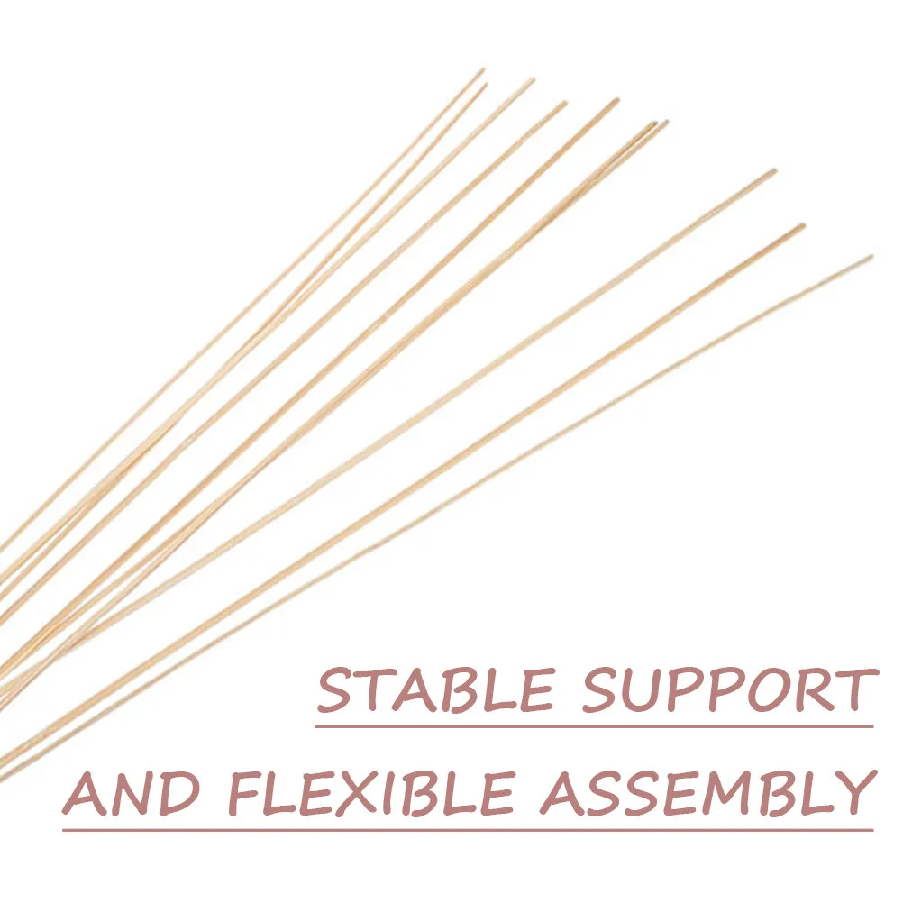 10Pcs Bamboo Kite Frame Rods 23.9 Inches Long 0.2 Inch Diameter Easy Assembly Lightweight Sturdy Dowels for DIY Kite Kits Kids
