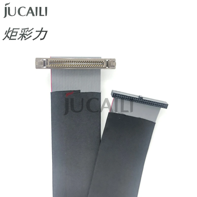 Jucaili 50pins 650mm long gray konica 512i/1024 printhead cable for Allwin human flora inkjet printer 50Pin data head cable