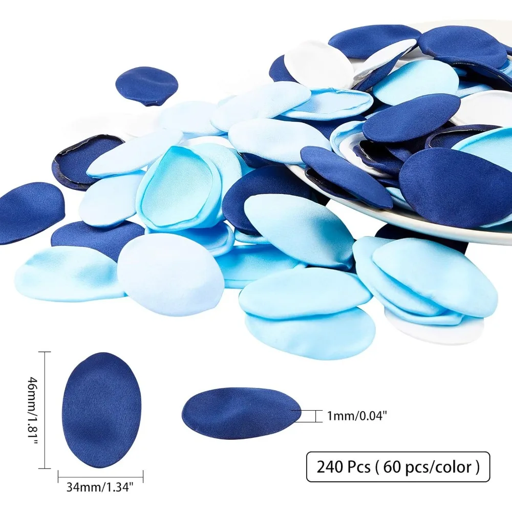 Artificial Flowers Silk Rose Petals Flower Girl Scatter Petals for Wedding Party Favors Home Decoration Mixed Color 46x34x1mm
