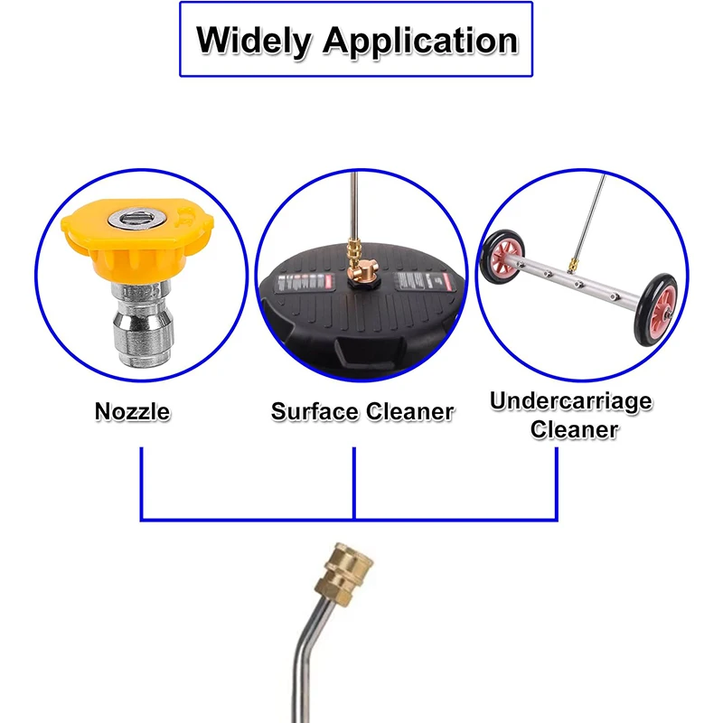 Hochdruckreiniger Spritzpistole Verlängerungsdüse 4000PSI Spritzpistole Autowaschzubehör Verlängerungspistole Riemen 1/4 Schnellanschluss