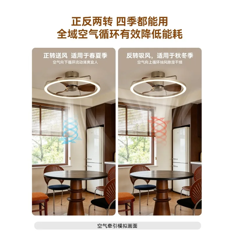 Bauhaus ceiling fan light, bedroom light, master bedroom vintage fan light, silent vintage dining room ceiling fan light