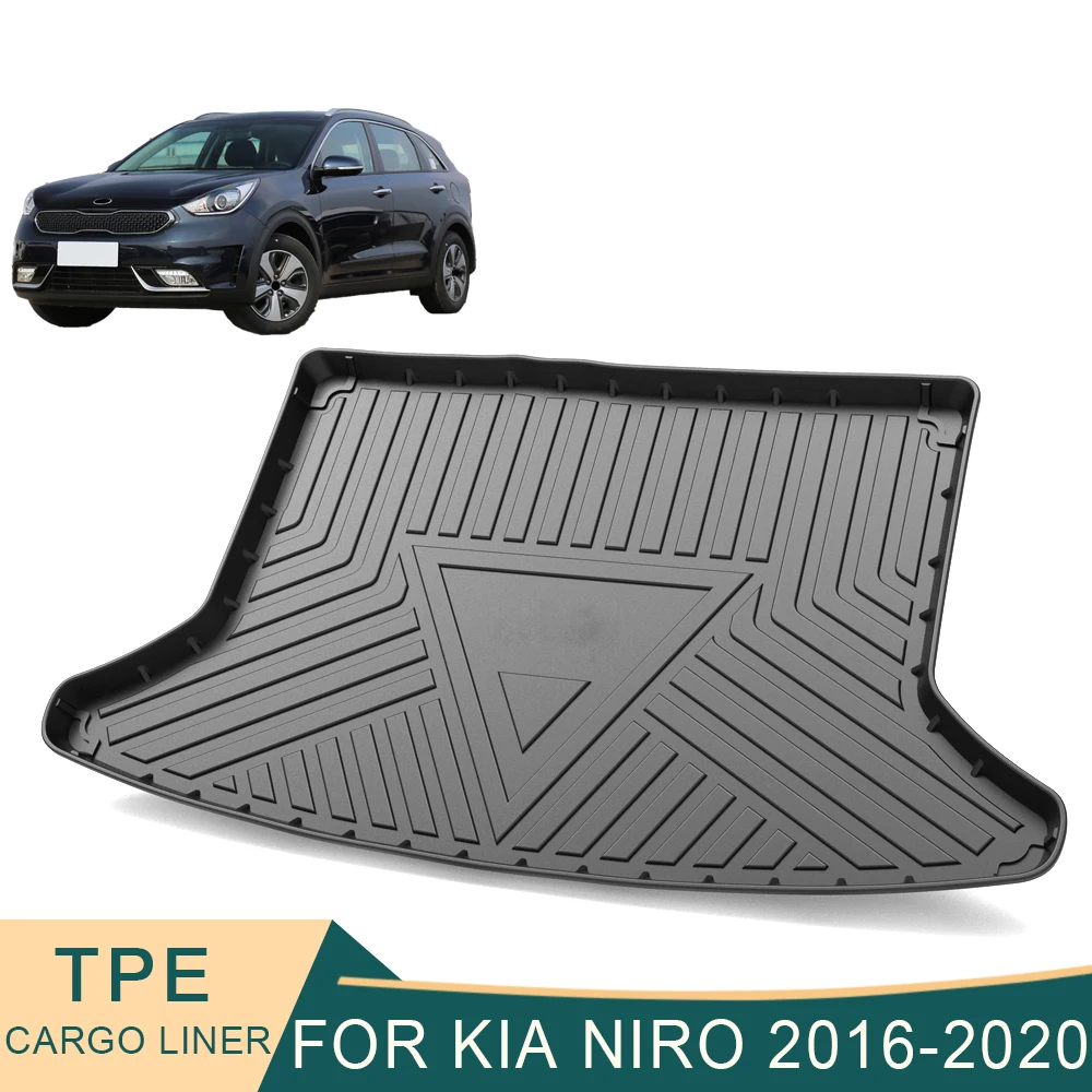 

For Kia Niro DE 2016-2020 Auto Car Cargo Liner All-Weather TPE Non-slip Trunk Mats Boot Tray Carpet Interior Accessories