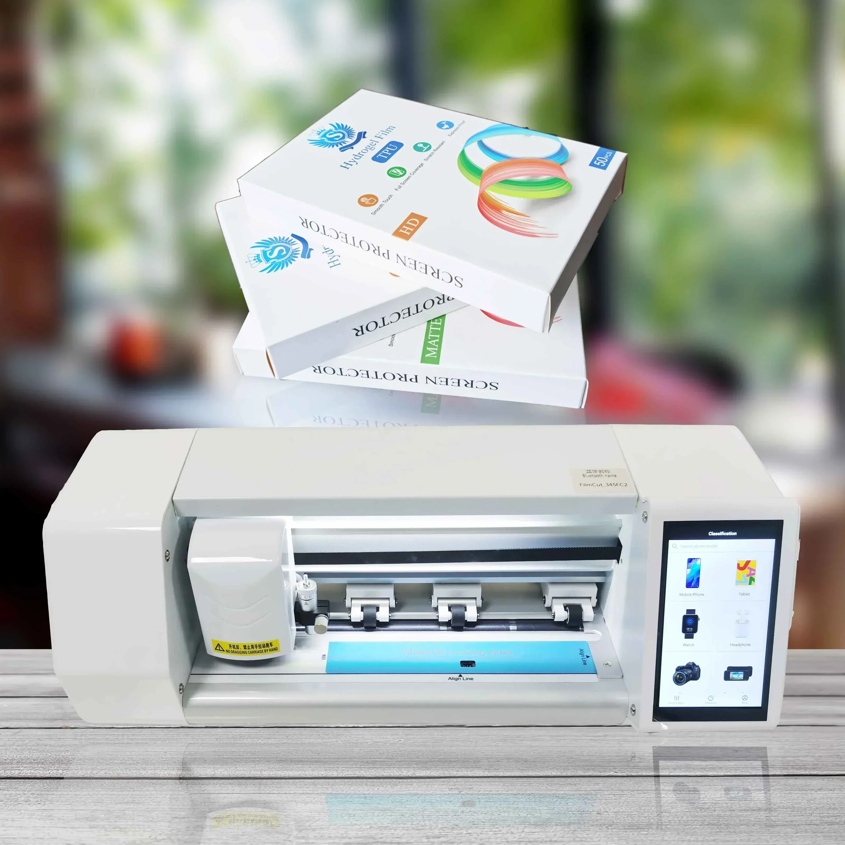

2026 Advanced film cutter machine back front cover cell mobile phone screen protector cutting tpu plotter making machine