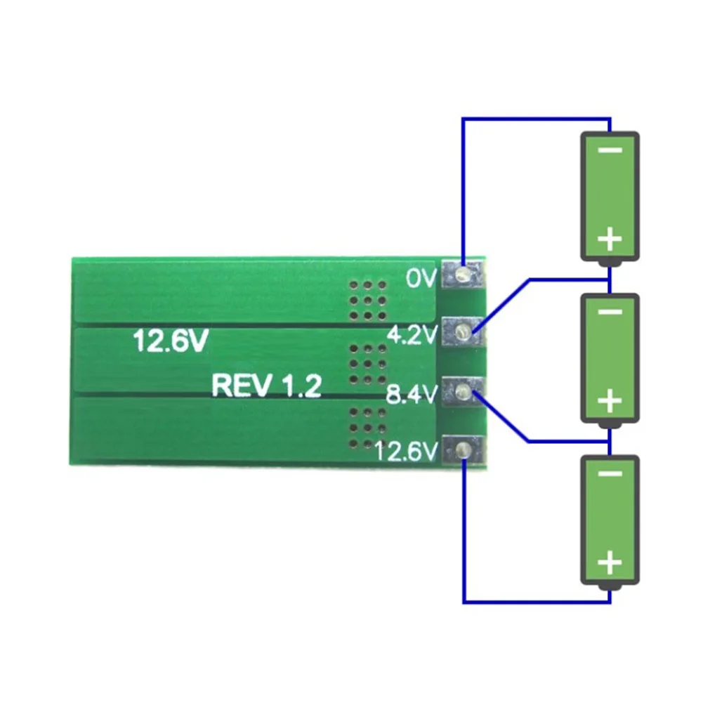 2S 3S 4S 100MA Lithium Battery Balance Board Liion Battery Balancer Current Efficiently Balances Battery Cells