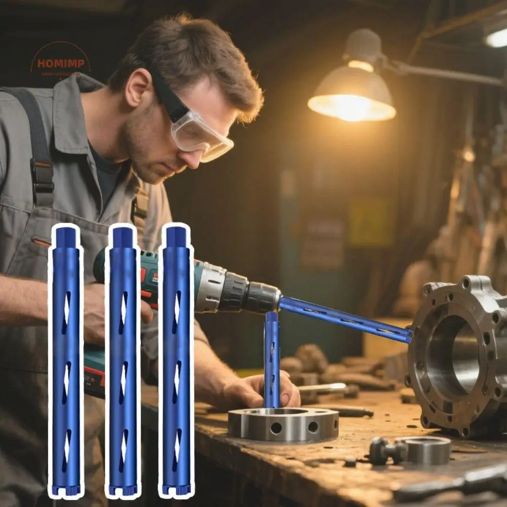 

Diamond Core Hole Drilling Tool 32x370mm Integrated Mountain Tooth Masonry Diamond Core Drill Bit Water Head Quick Drying