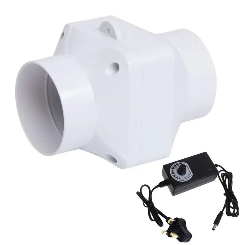 

652F 75 мм ПВХ небольшой трубопроводный вентилятор для кухни и ванной комнаты на заводе